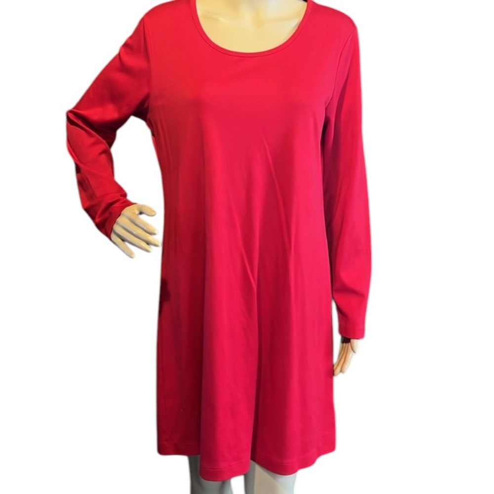 💚💰BOGO FREE Lands’ End Red Dress M 10-12